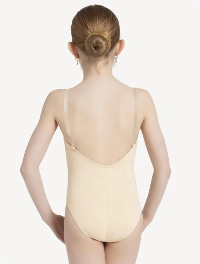 3532C - Nude Camisole Leotard w- Clear Transition Straps Kids(3).jpg