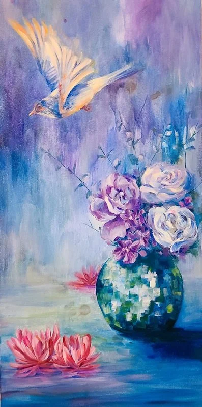 Kimberlyzook_Lavendar Lotus_OilAcrylicInk_25x25_$400.jpg