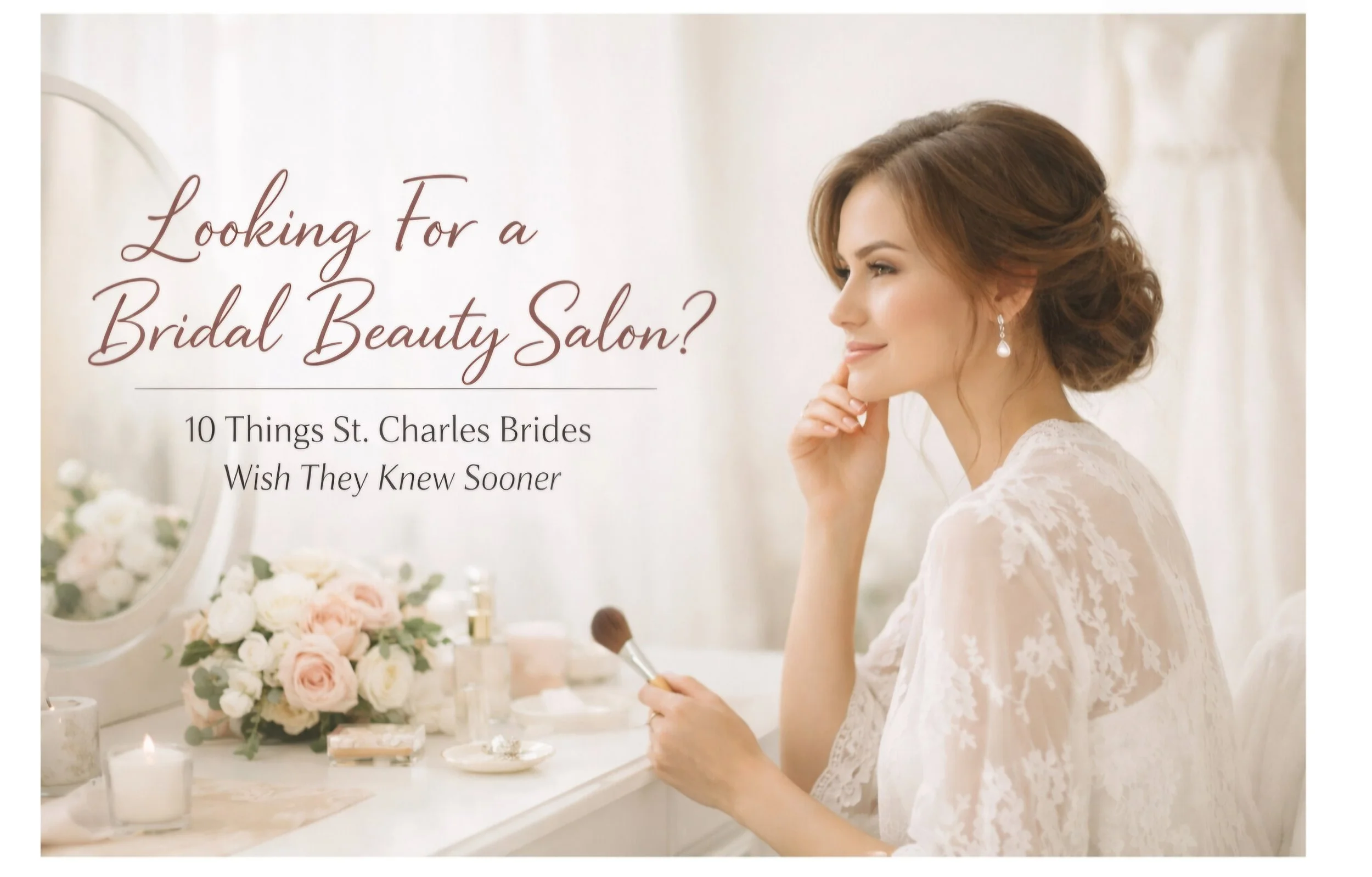 Looking For a Bridal Beauty Salon? 10 Things St Charles Brides Wish They Knew Sooner. 