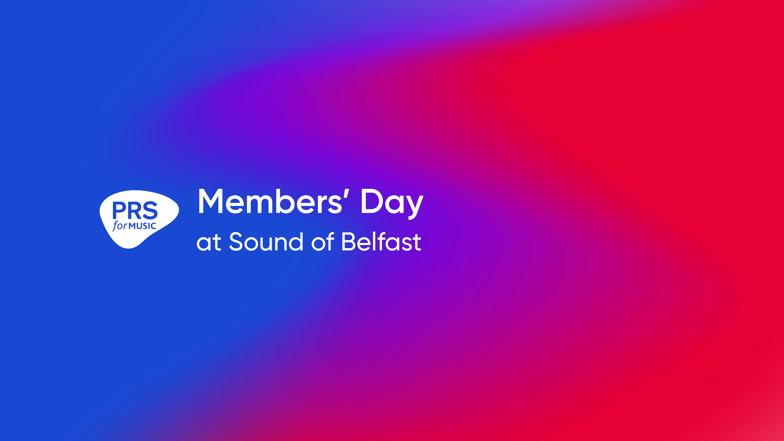 PRS Members' Day at Sound of Belfast