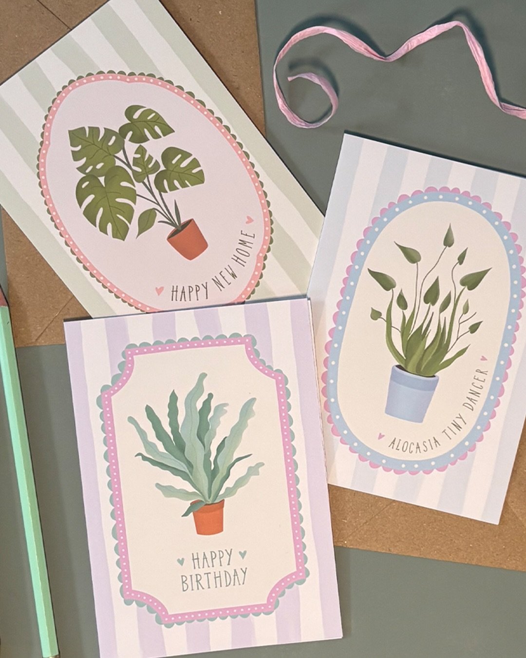 It&rsquo;s arrived! The collection for the house-plant lover in your life🪴Inspired by my visits to the wonderful @cottonandleaf , I have created some cards that are perfect to send to a loved one, or to pop in a frame and add some greenery to your h