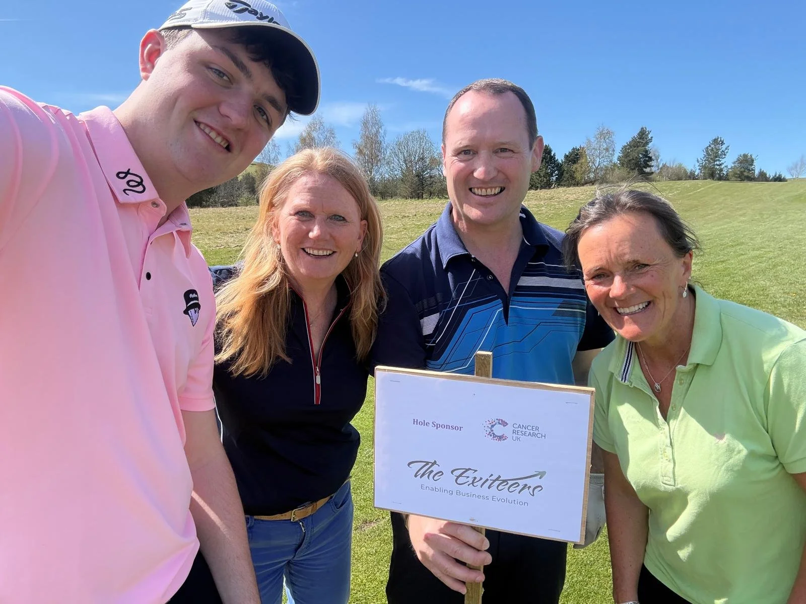 The Exiteers Sponsor a Team at Cancer Research Golf Day at The Woll