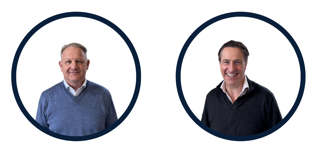 Peter wright and Phil Morris of the exiteers - head shot images
