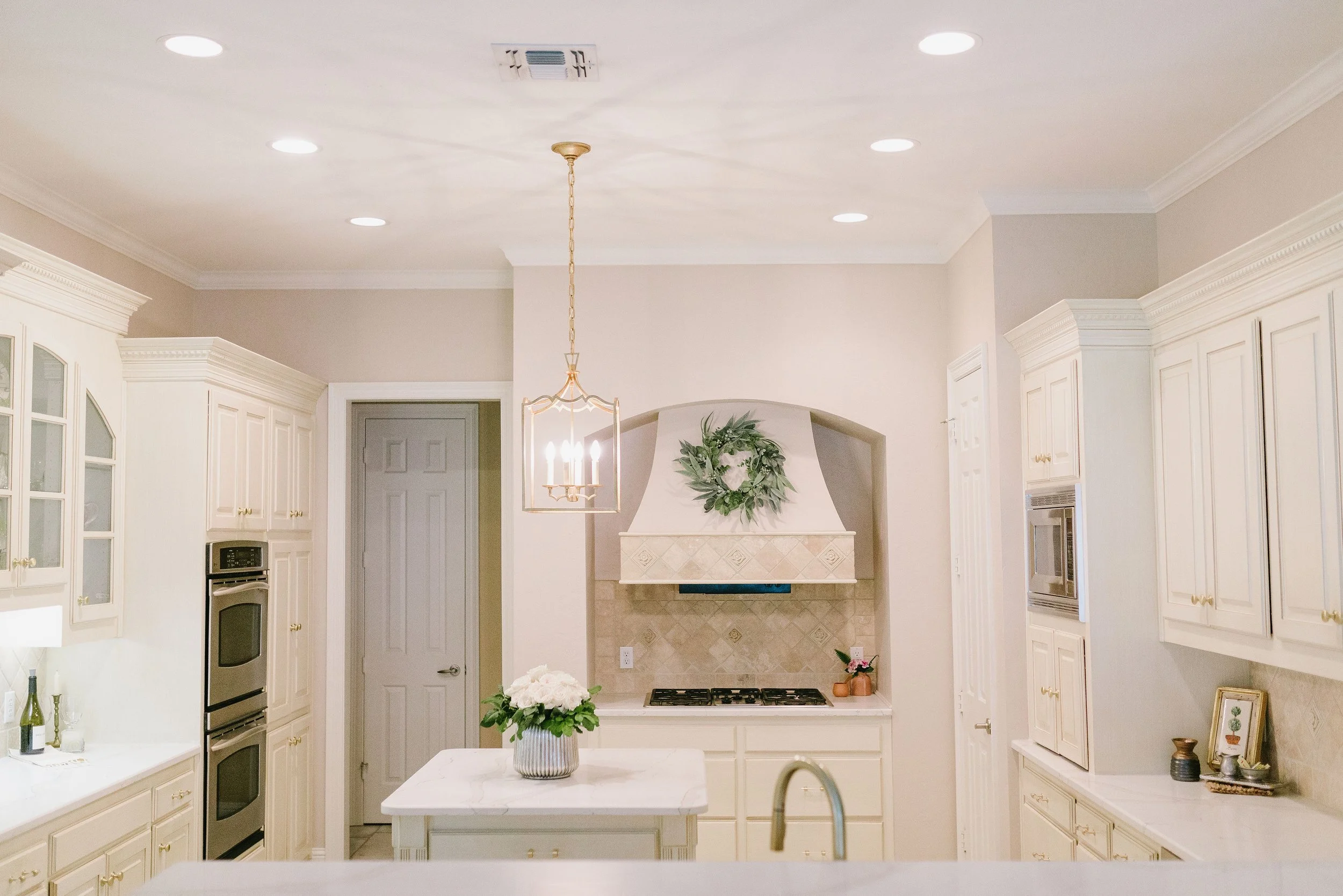 After: New pendant light.