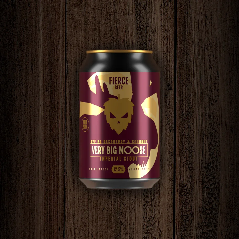 Fierce Beer - Very Big Moose 2025: Rye BA Raspberry & Coconut