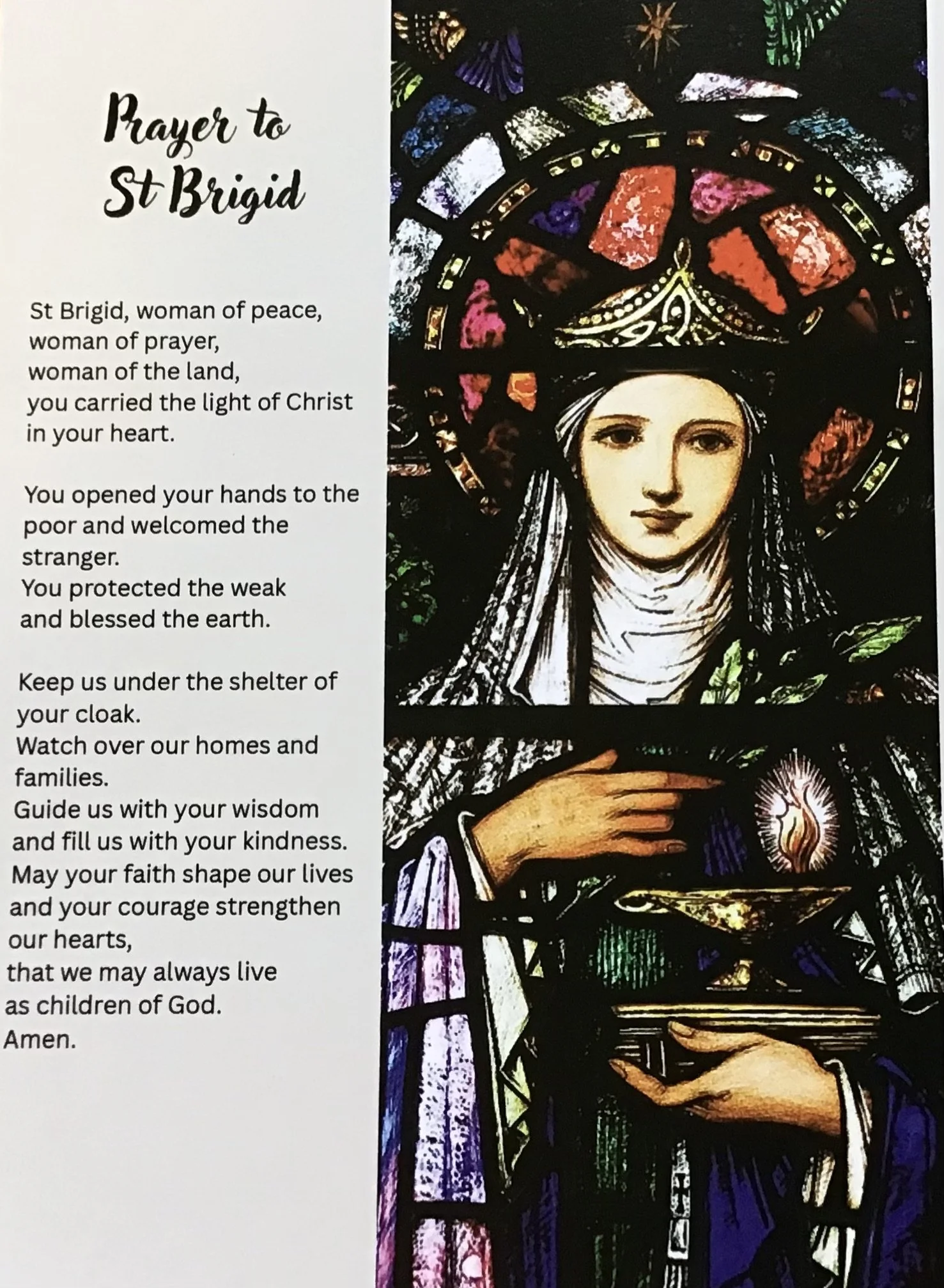 Feastday of St Brigid.