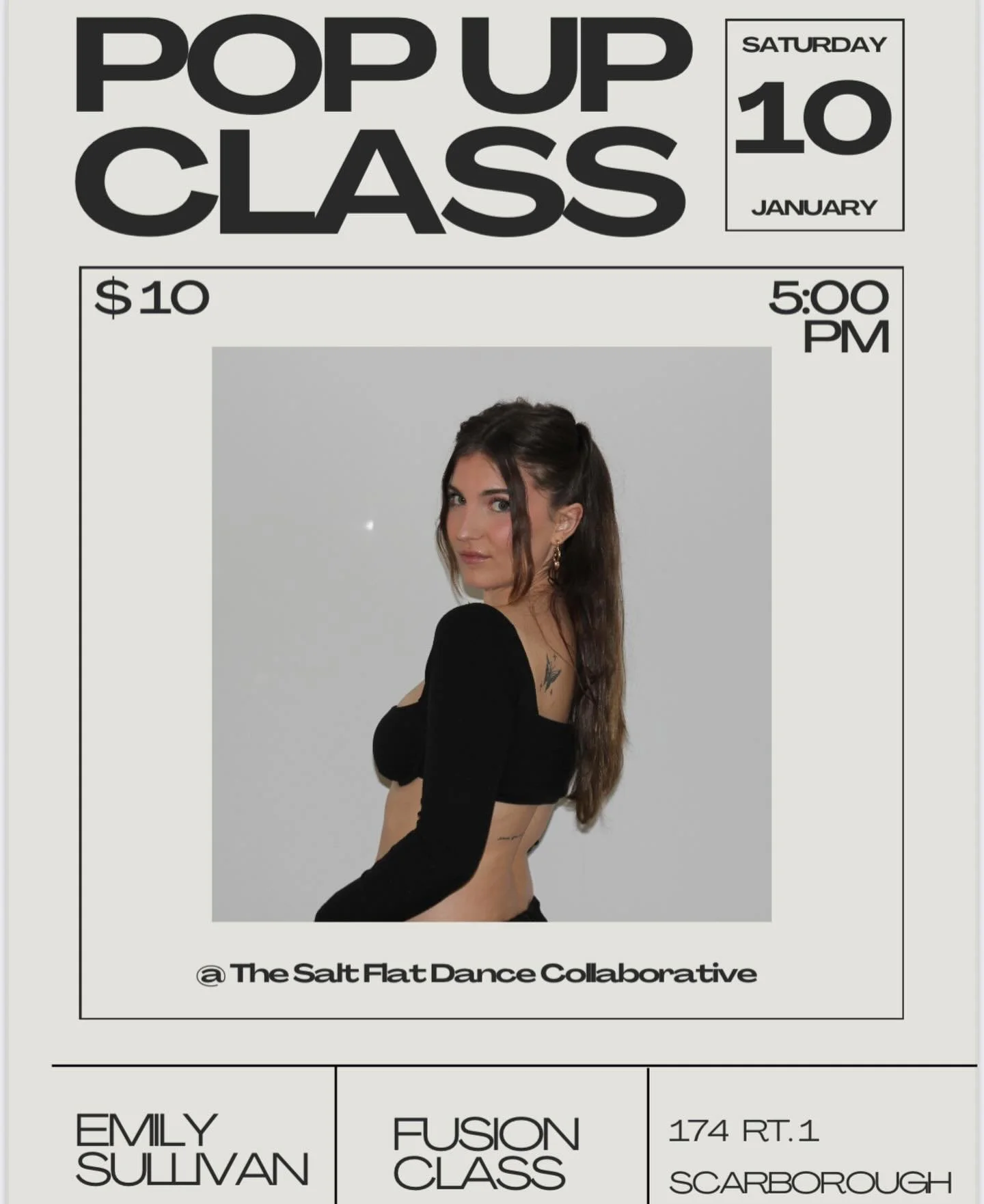 We&rsquo;re kicking off the new year with a Fusion Workshop led by Emily Sullivan 🔥

This pop-up class blends styles, textures, and musicality &mdash; perfect for intermediate to advanced dancers. All dancers welcome! 

📅 Saturday, January 10
🕔 5: