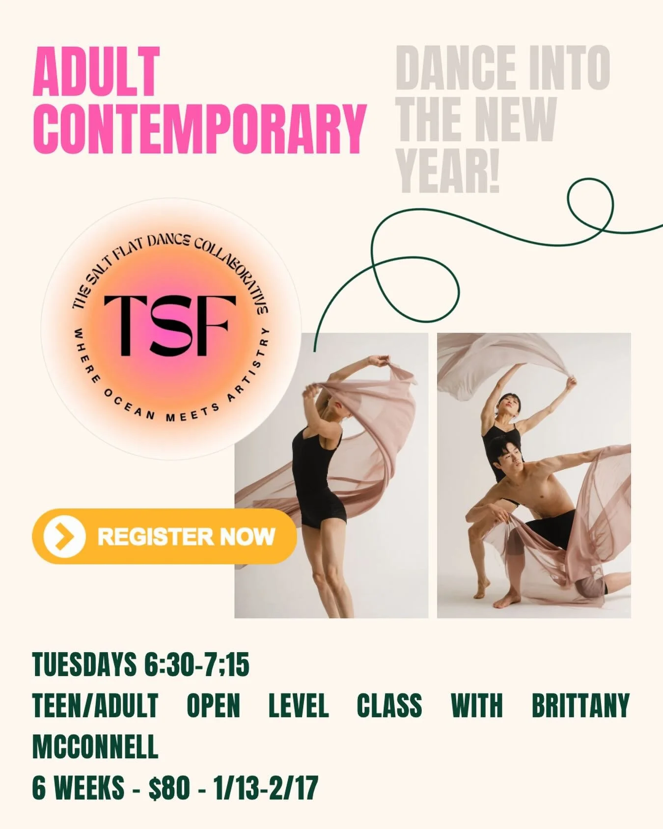 Take back your Tuesday nights for you. 

If your week feels nonstop, this is your chance to step away from the routine and move just for the joy of it. Whether you haven&rsquo;t danced in years or you&rsquo;re just looking for a new outlet, our Adult