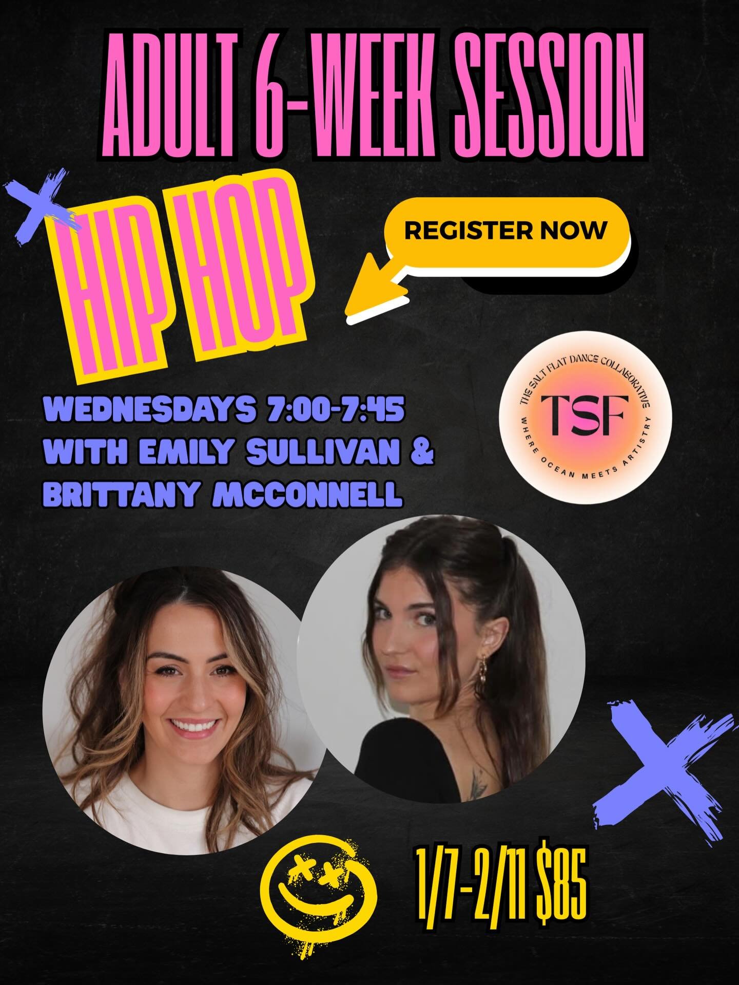 Adults, it&rsquo;s your turn to hit the dance floor 🔥 The new year is calling, and we&rsquo;re bringing the vibes with an Adult Hip Hop 6‑Week Session that&rsquo;s fun, welcoming, and full of energy.

✨ Adult Hip Hop (Open Level)
🗓 Wednesdays
⏰ 7:0