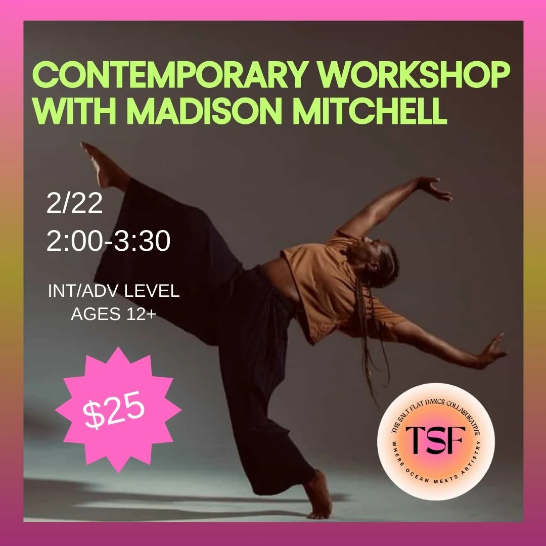 Looking to get some training in during February vacation? We&rsquo;re so excited to welcome Madison Mitchell to the studio for an Intermediate/Advanced Contemporary Workshop 🤍

🗓 February 22
⏰ 2:00&ndash;3:30 PM

This class is recommended for advan