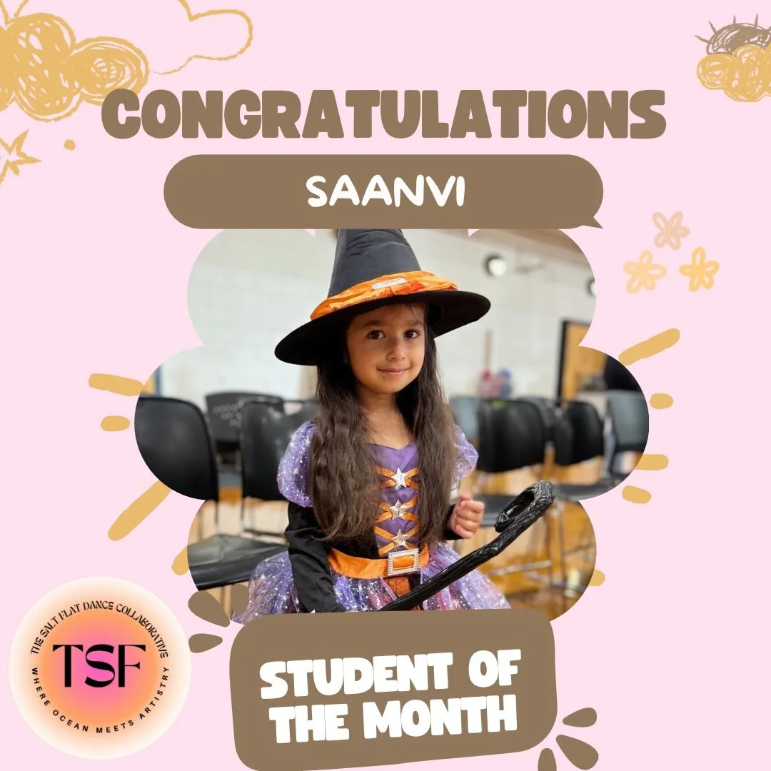 We&rsquo;re excited to feature our Student of the Month, Saanvi! 🌟 She shared some of her favorite things with us, and her answers are as sweet as she is. 

Meet Saanvi &ndash; Student of the Month 💖

What is your favorite food or treat? 🍫 &ldquo;