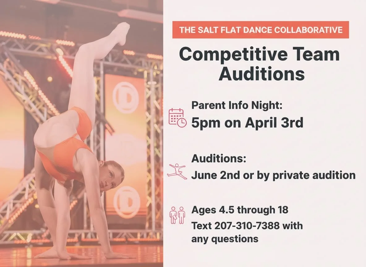 We&rsquo;re getting ready for our 2026&ndash;2027 competition season and would love for your dancer to join us 💃✨

At SFDC, every dancer has a place&mdash;all who audition make a team. We focus on building confident, happy dancers in a supportive an