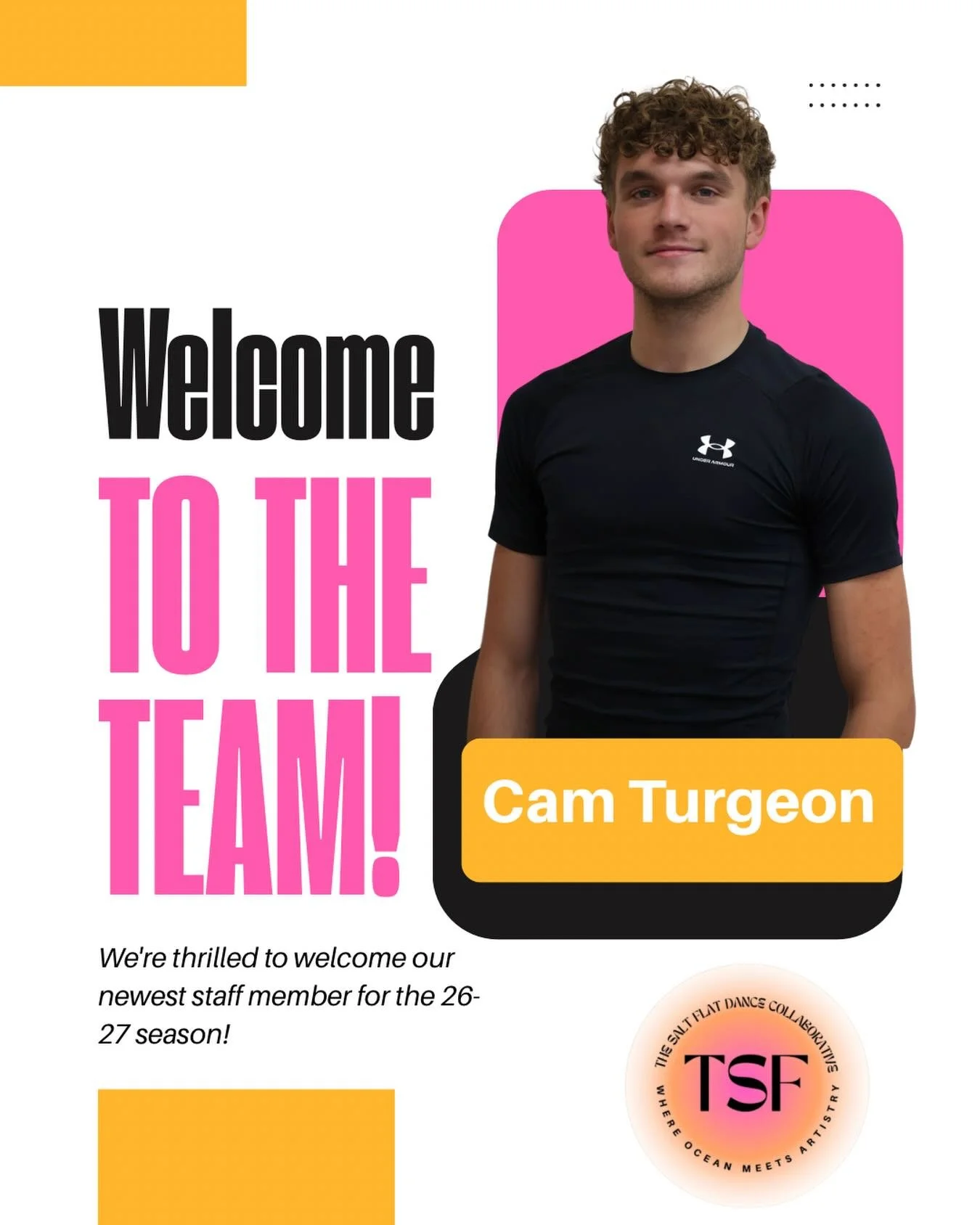 We are thrilled to officially welcome Cameron Turgeon to our full-time staff for the 26-27 season! ✨ As we head into Season 3, we are so excited to have Cam back with us in a bigger role. 🙌

Born and raised in southern Maine, Cameron brings a strong
