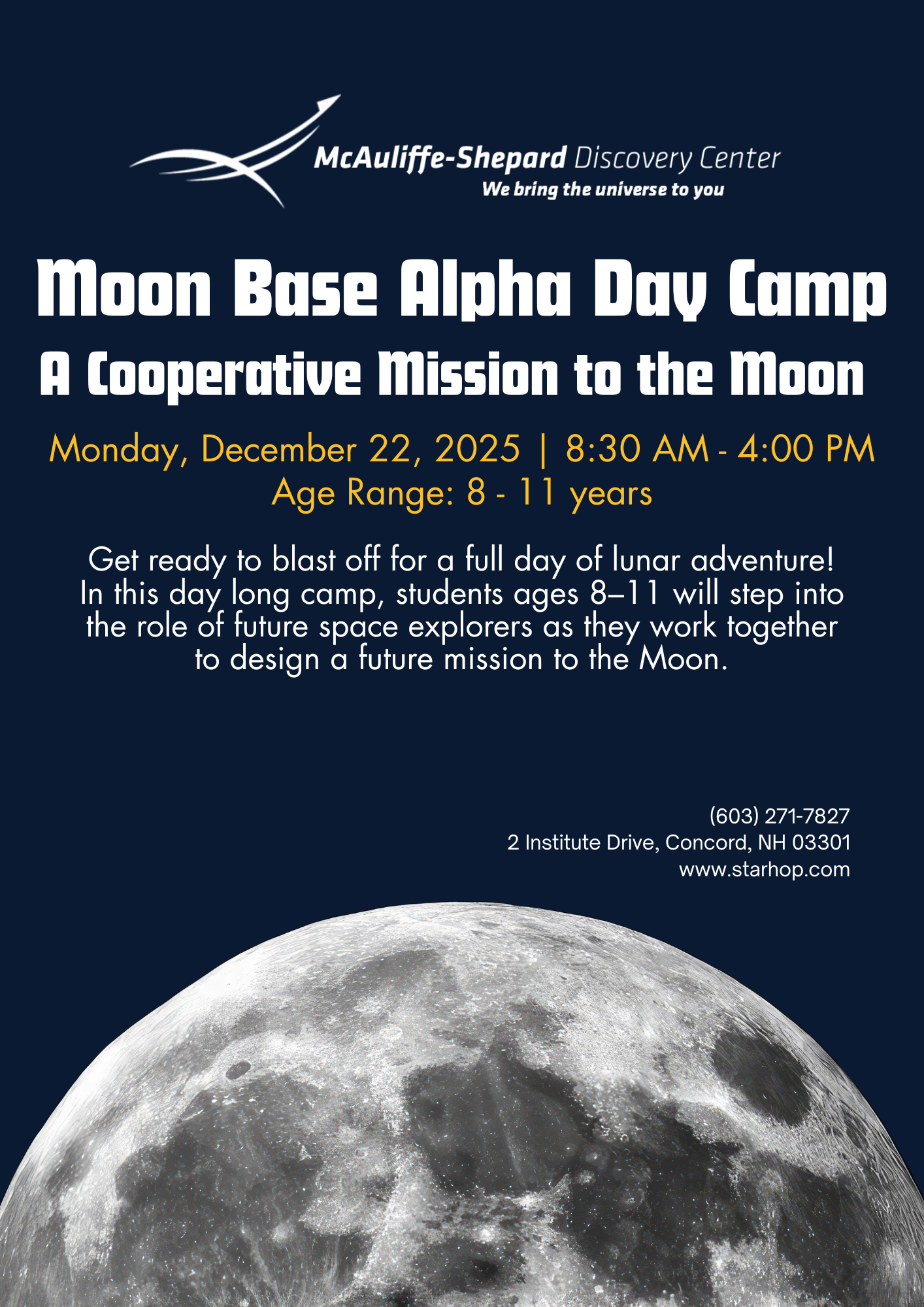 Moon Base Alpha Day Camp