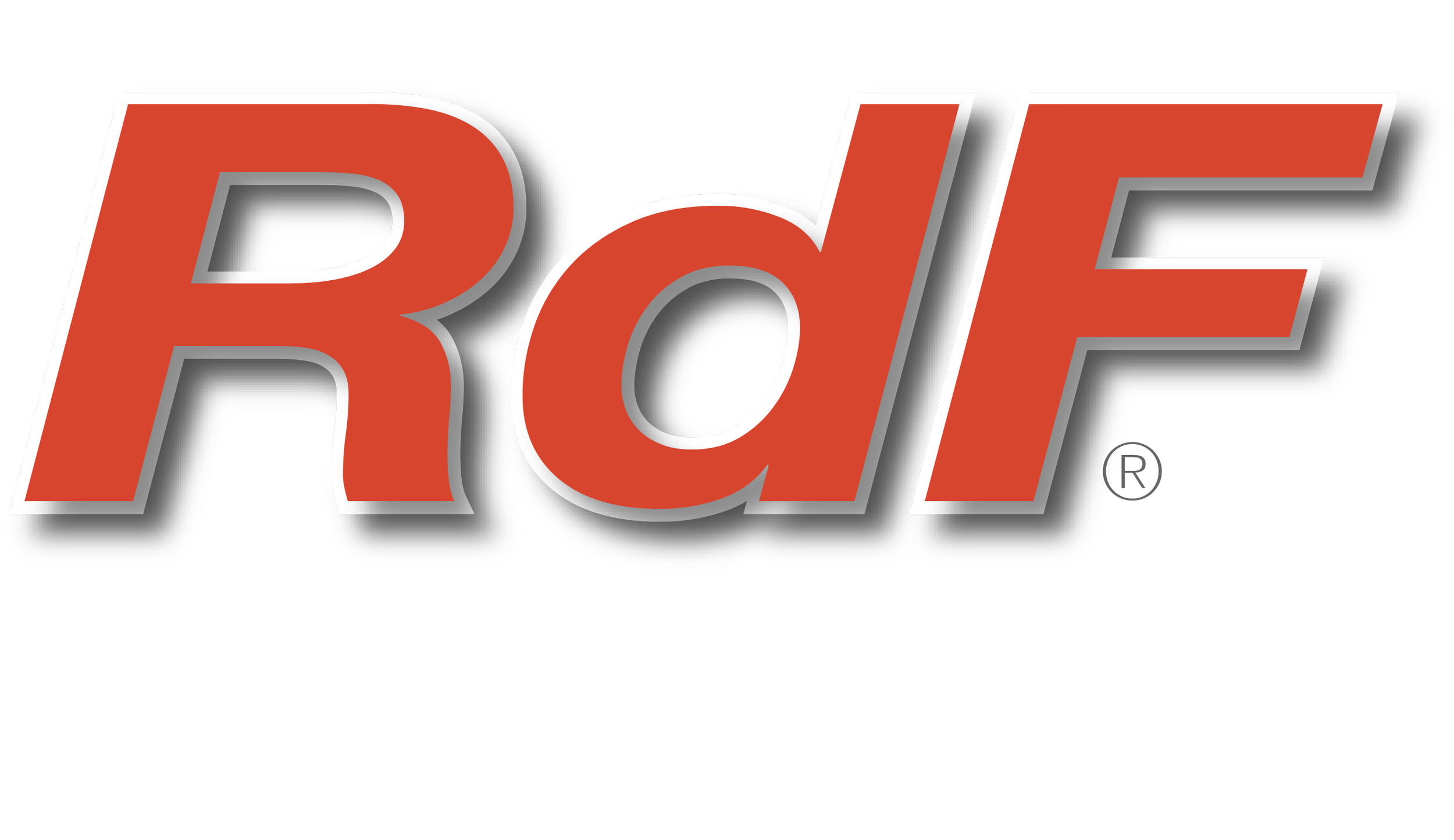 Close-up of the Red Bull logo with red text and a gray shadow effect.