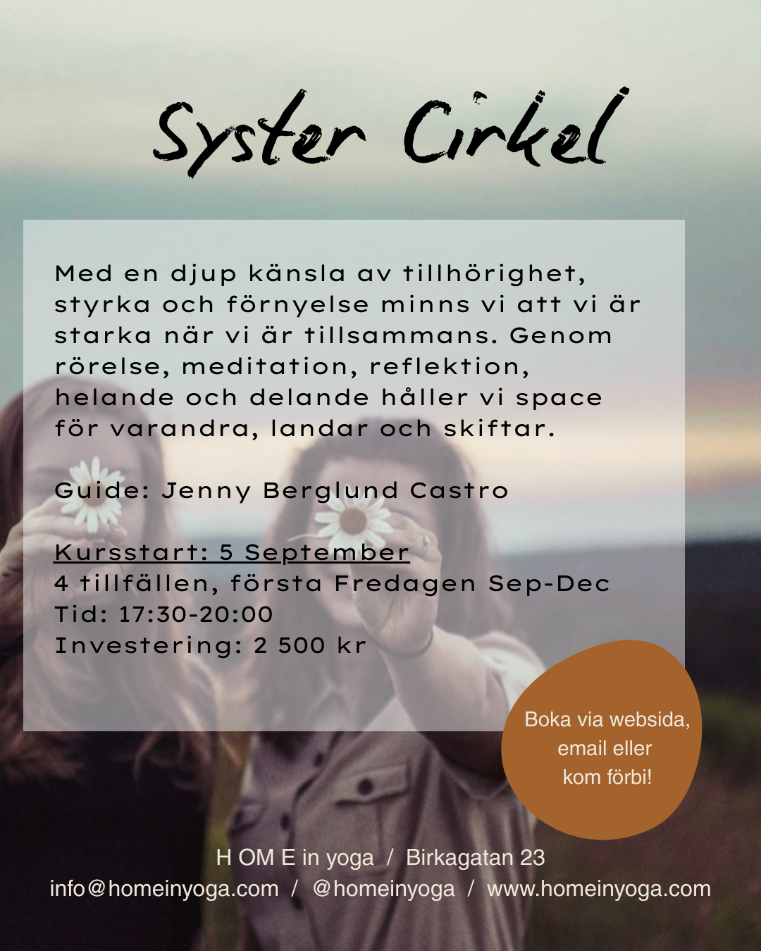 Holding space for Women - our Sister Circle starts 5/9