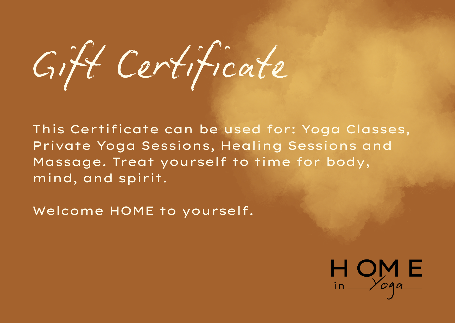 Gift Cards: Yoga &amp; Treatments
