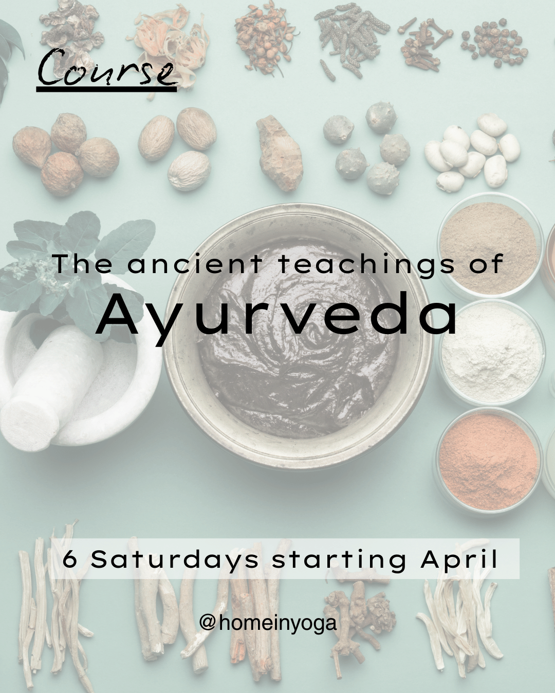 Course April: New Start with Ayurveda, 6 weeks