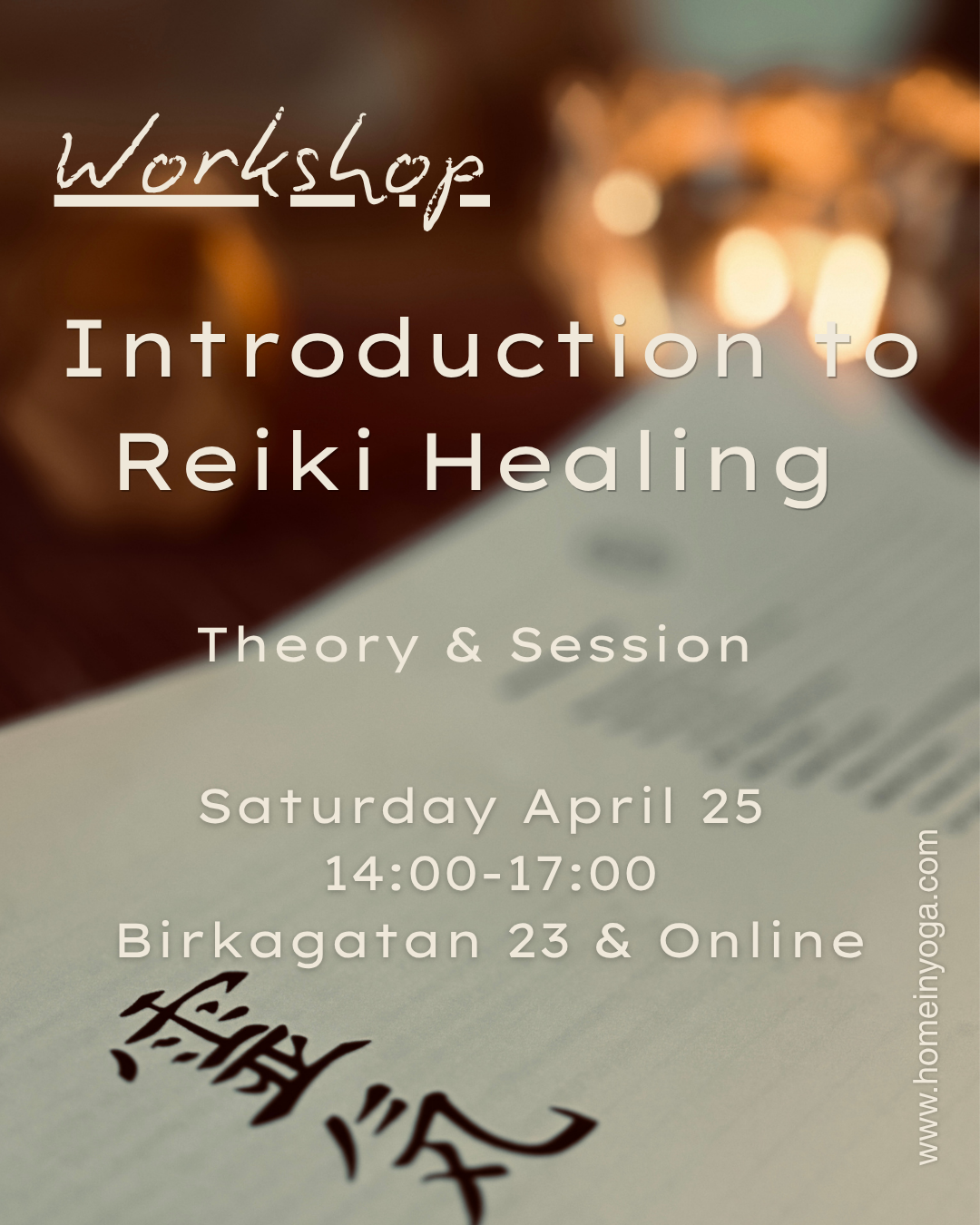 Workshop 25/4: Introduction to Reiki Healing