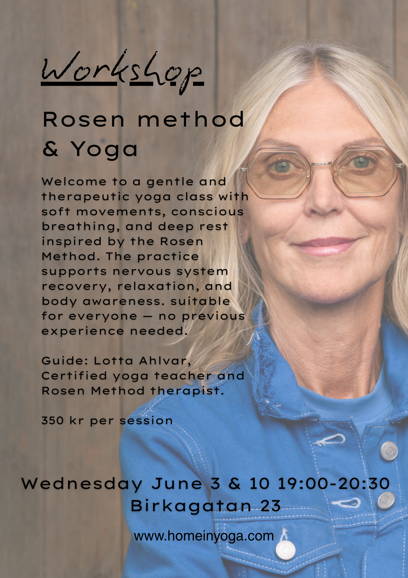 Workshop x2: Rosen Method &amp; Yoga with Lotta Ahlvar