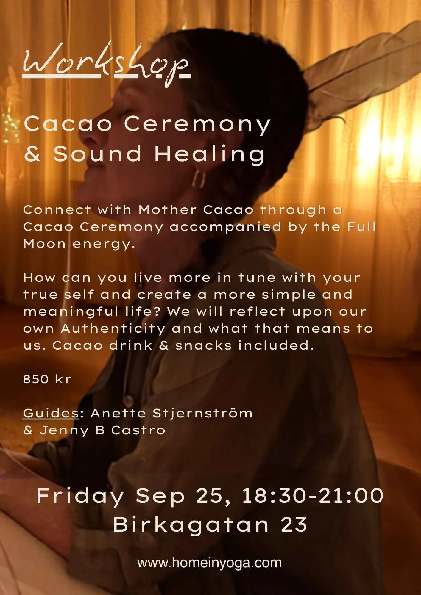 Workshop 25/9: Cacao Ceremony &amp; Sound Healing