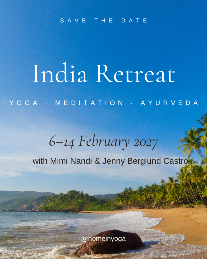 RETREAT: India 6-14 Feb 2027 - Yoga &amp; Healing Retreat with Ayurveda (Mimi Nandi &amp; Jenny B Castro)