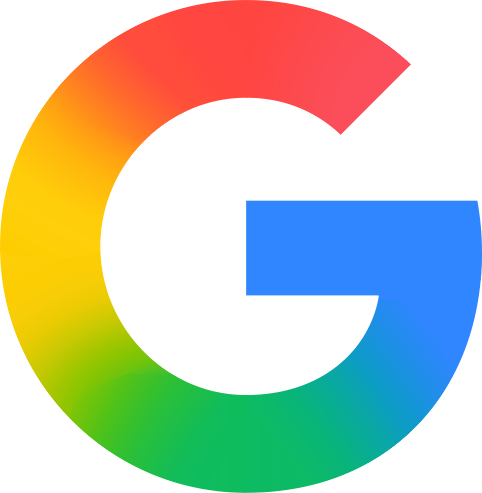 Google logo with a colorful circular design.
