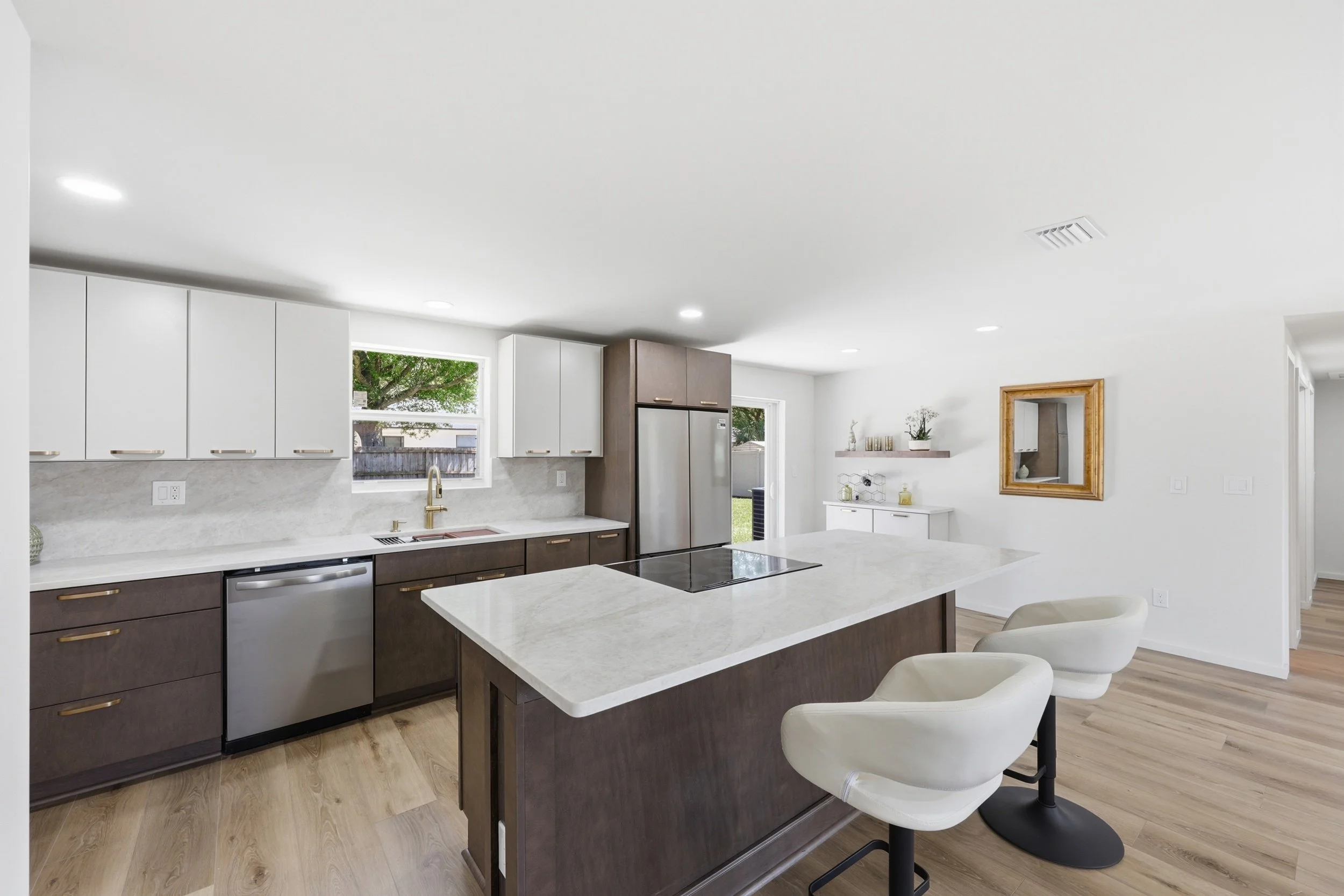 Modern Contrast Kitchen &amp; Laundry Remodel