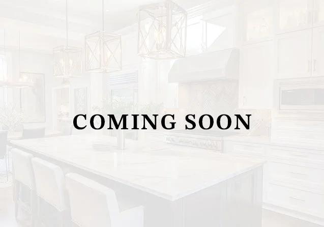 An image of a kitchen with a white overlay over it and the text "Coming Soon"