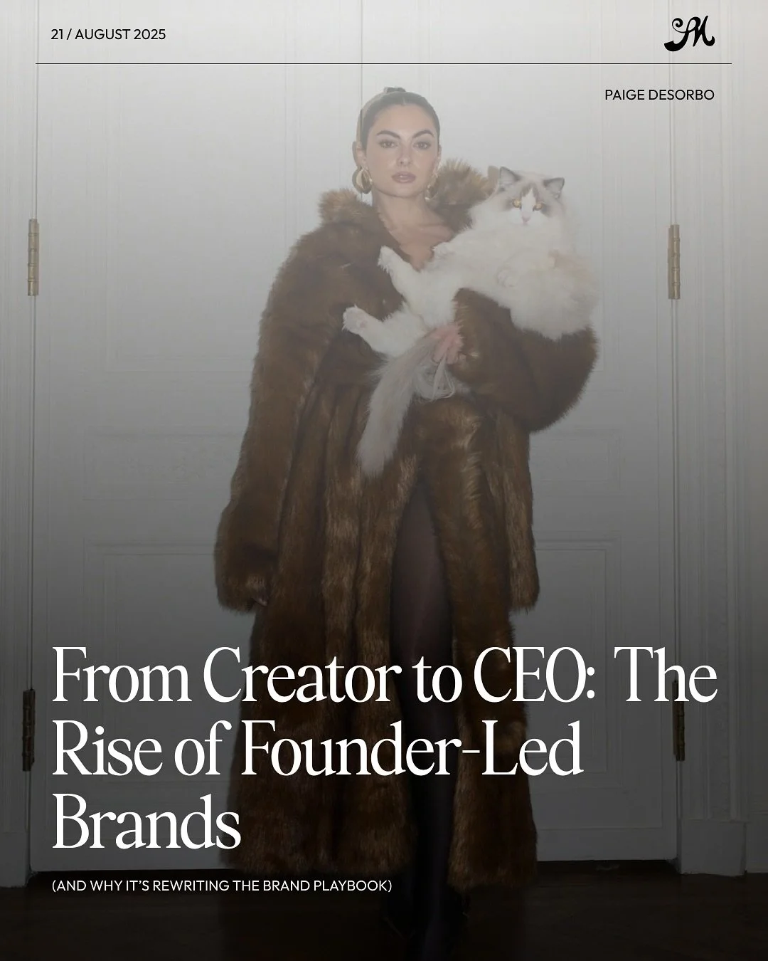 Personal brands give rise to founder-led brands.

And founder-led brands are thriving because they&rsquo;re built on human connection, community-first thinking, and a strong, recognizable voice.

This trend isn&rsquo;t just about creators becoming CE