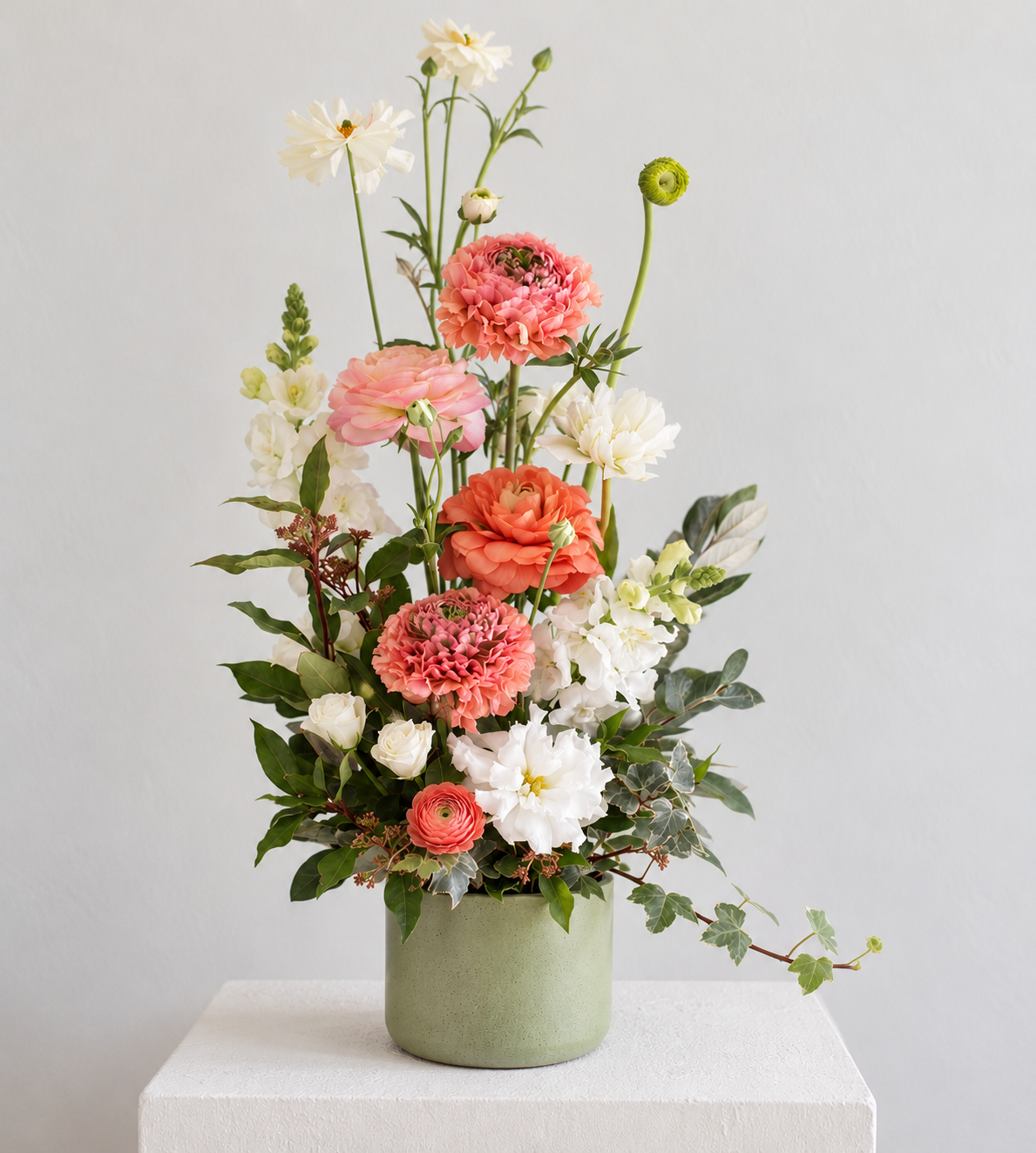 Coral & Sage Arrangement