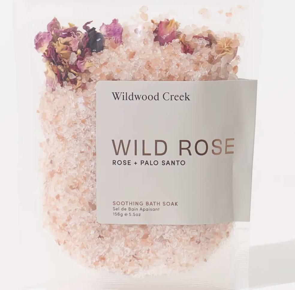 Wild Rose Natural Spa Bath Soak | Vegan, Organic | Wildwood Creek