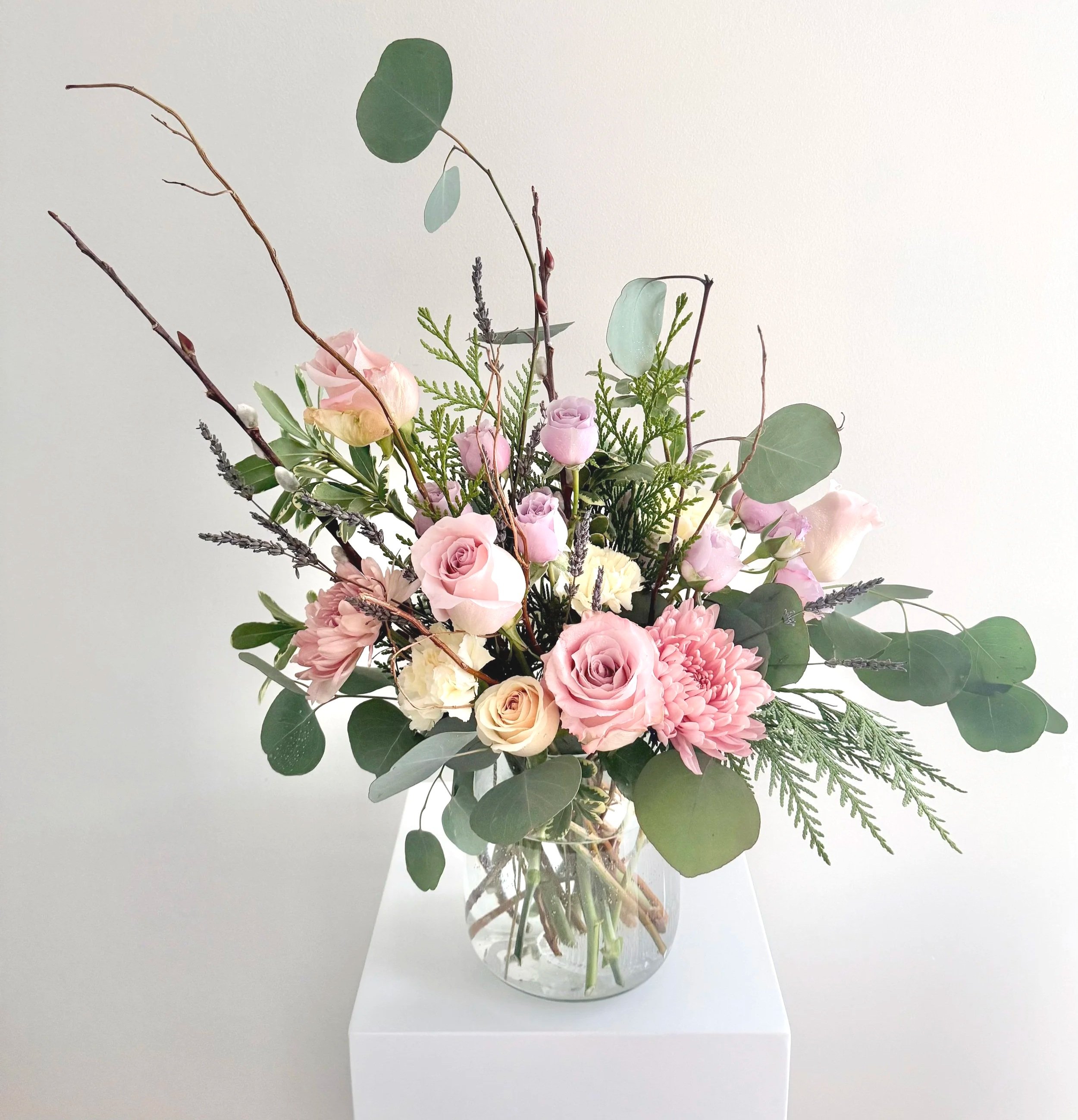 Wild Lavender Bloom Vase Arrangement