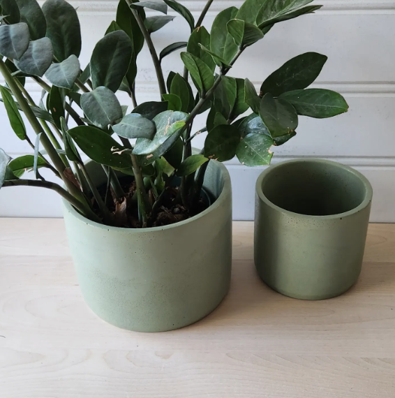 Handmade Artisnal Cylinder Planter | Plant 'er Here