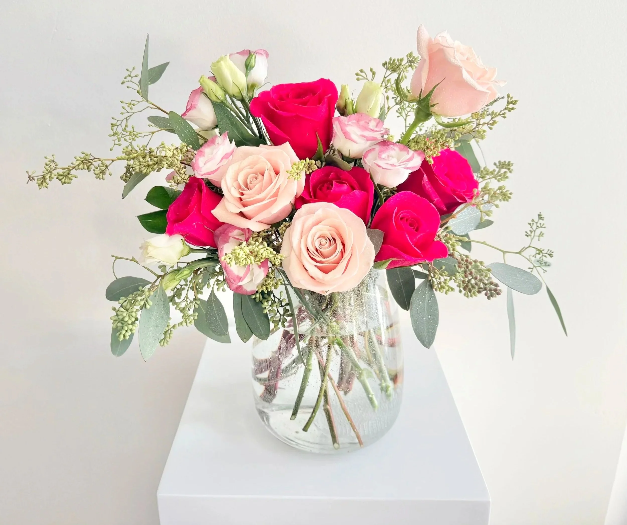 Raspberry Kiss - Vase Arrangement