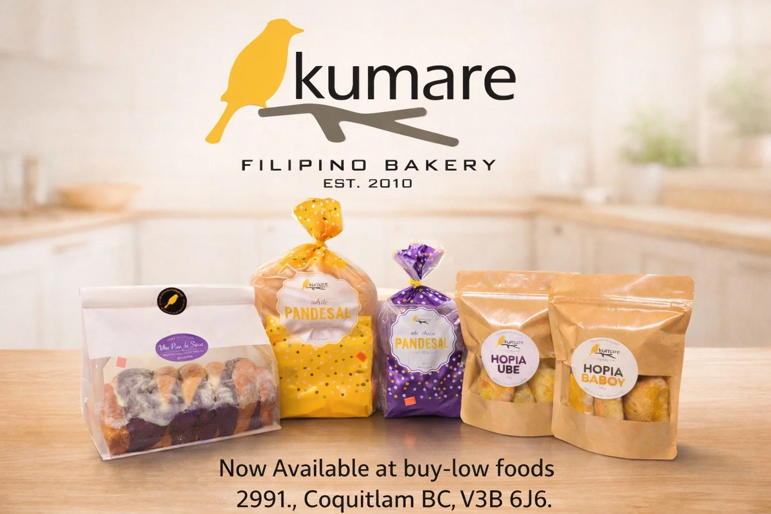 Kumare Baked Goods Now Available at Buy-Low Foods Coquitlam