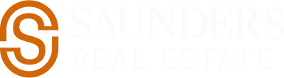 Sanders Real Estate logo with a stylized 'S' in brown and white text