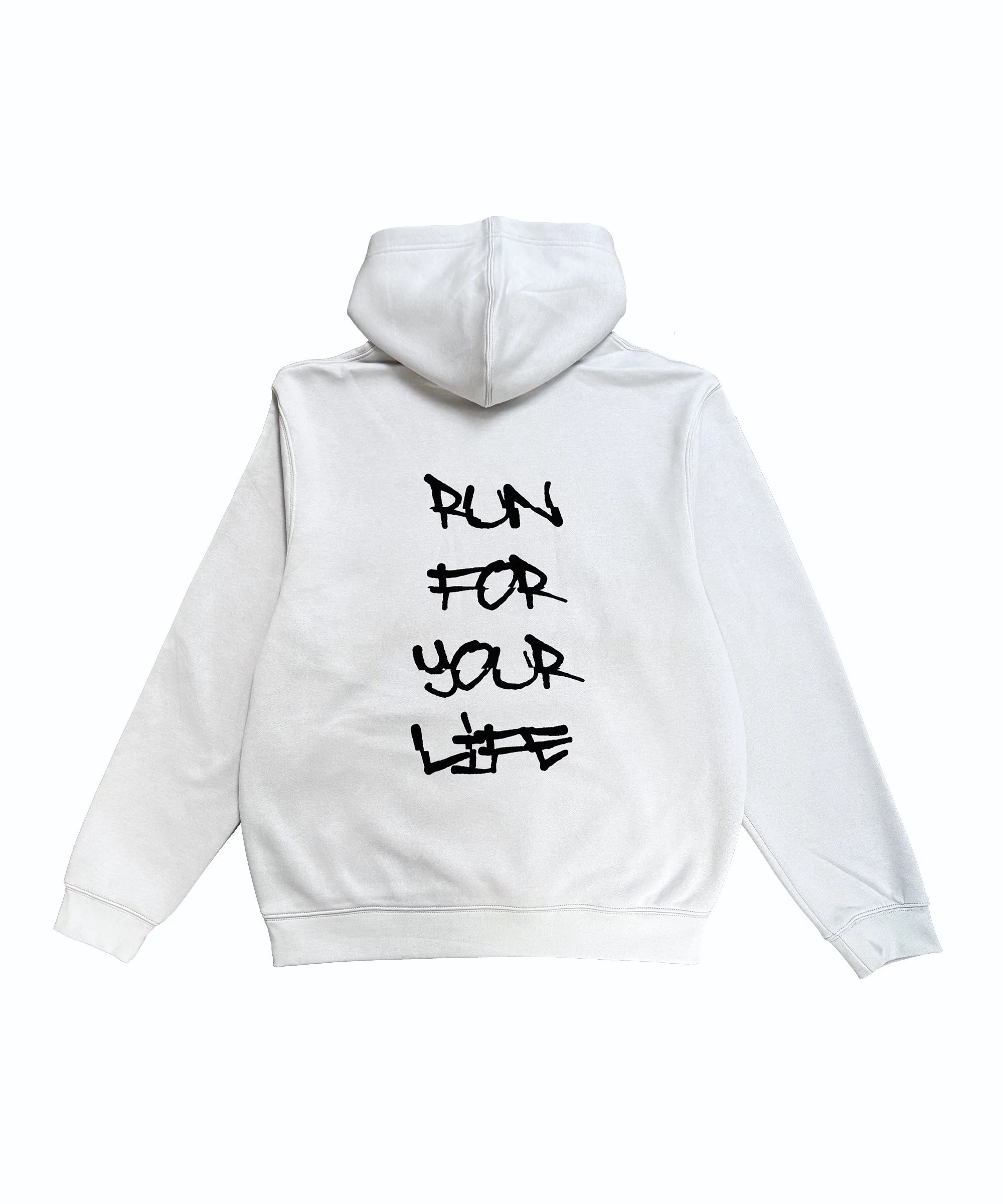 RUN FOR YOUR LIFE HOODIE (LUNAR GREY)