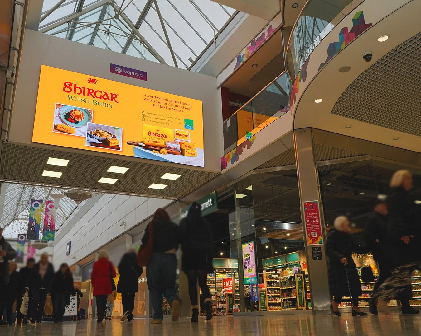 Shirgar Butter on Leapfrog Advertising's Billboards in Swansea