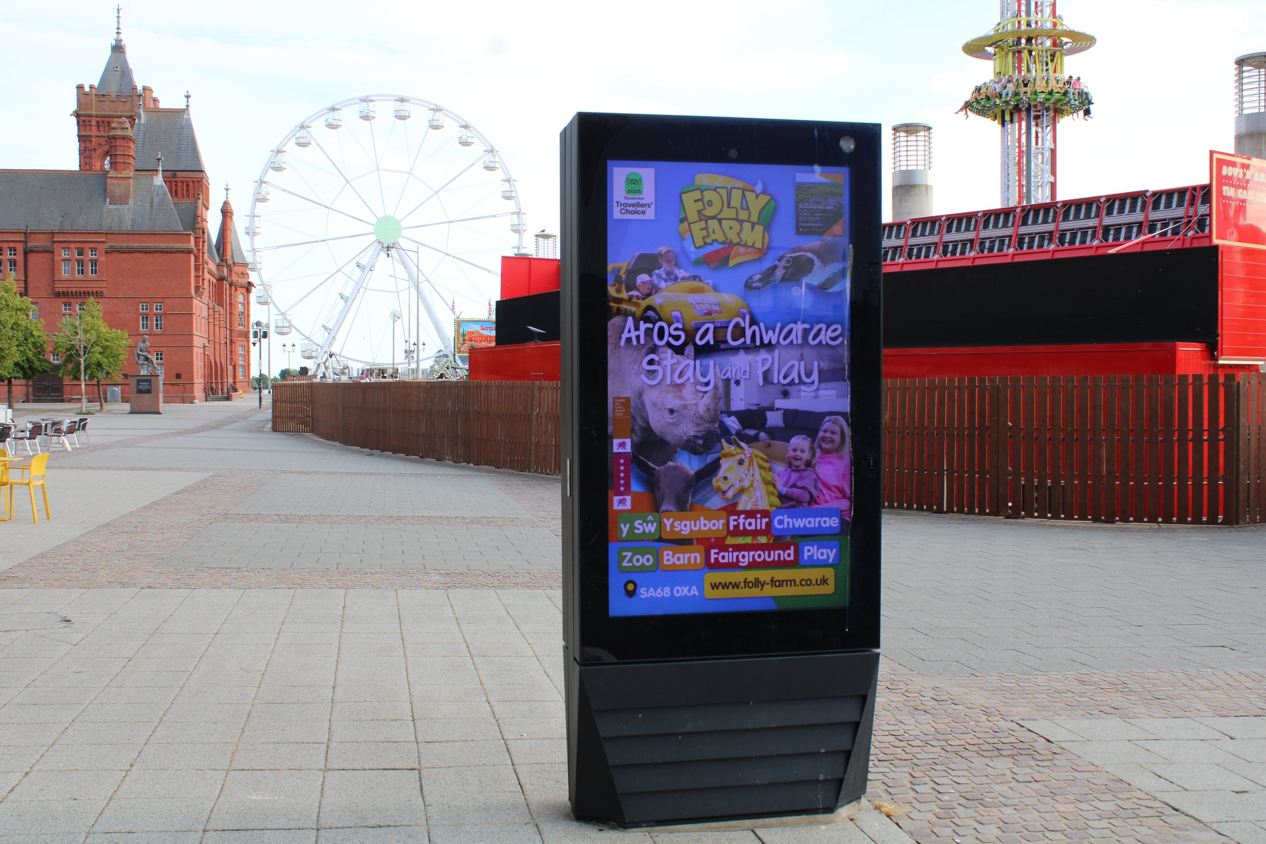 Folly Farm - Outdoor Advertising Cardiff Bay