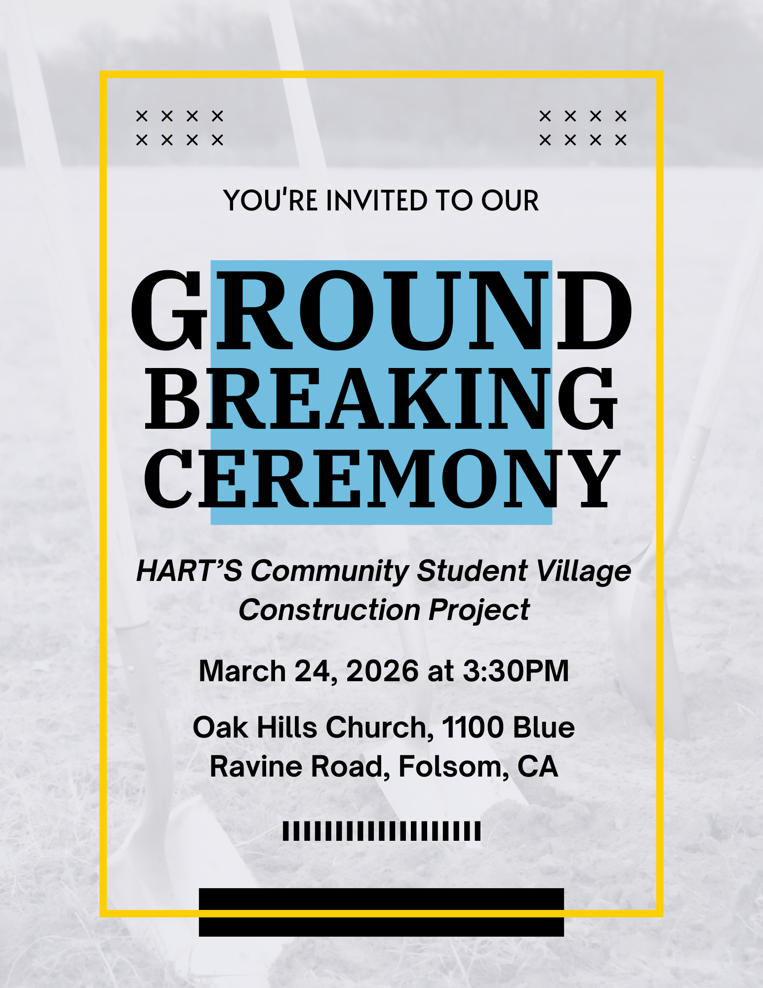 Student Village Ground Breaking Ceremony