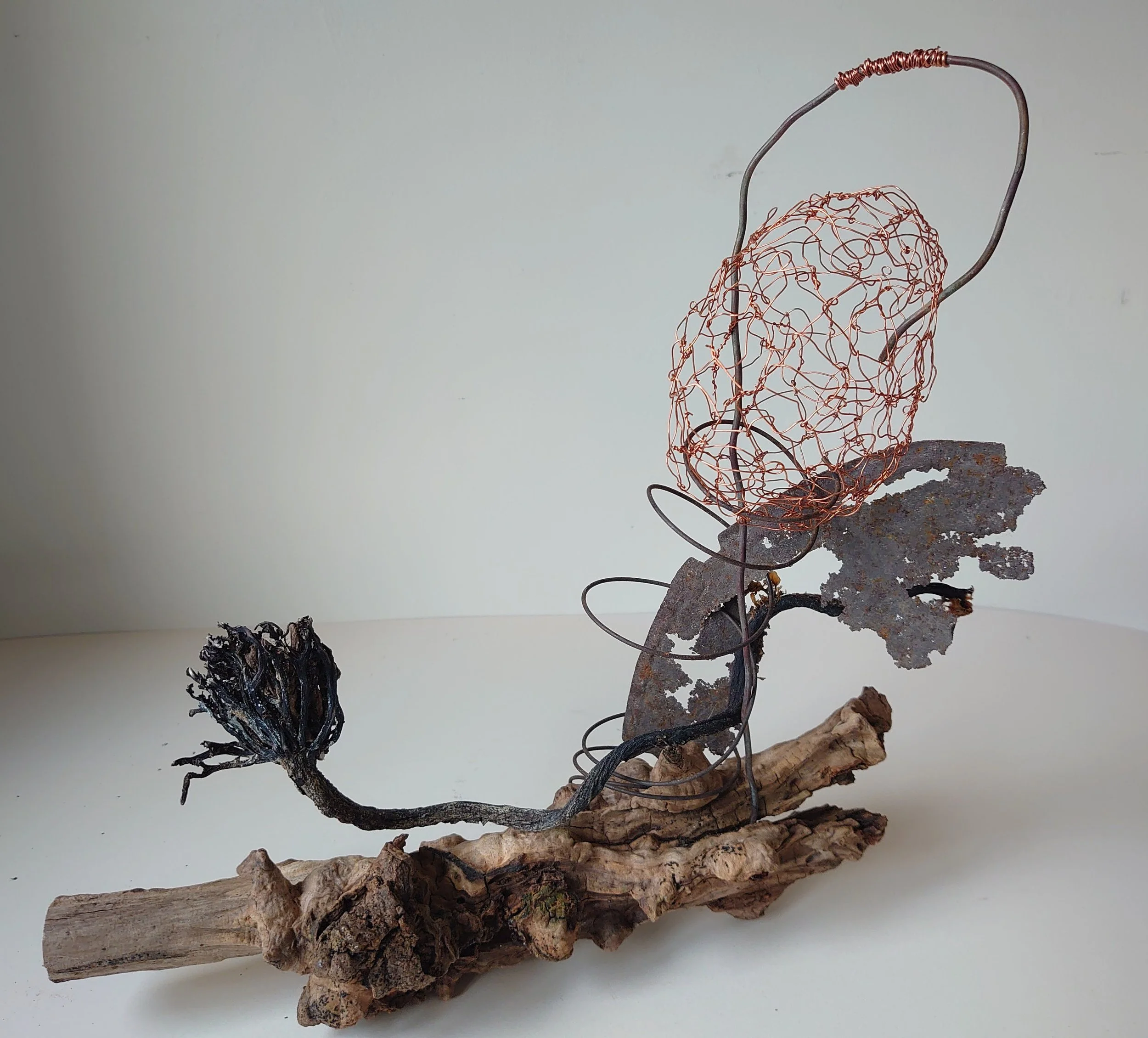 'Untitled' - Wire, metal and found items