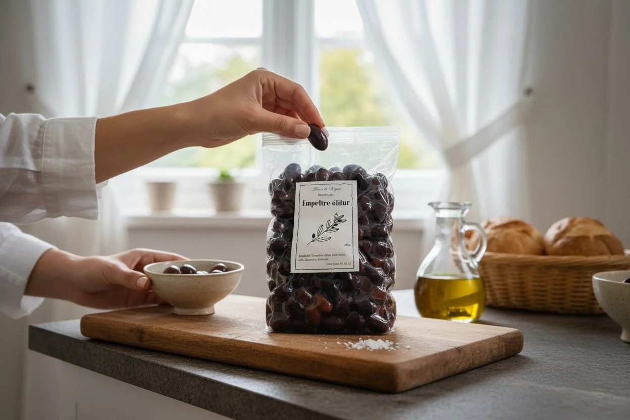 Organic Black Empeltre Olives  ( 200g )