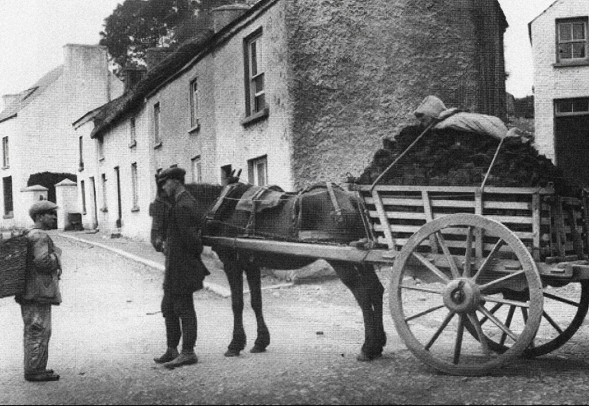 Rural, historic daily life in Donegal, Ireland