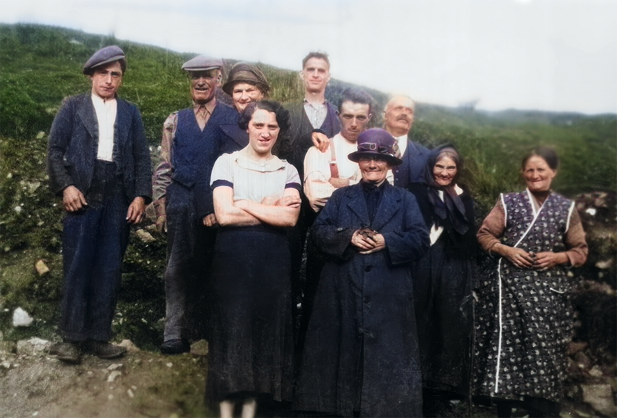 Shanveen Family picture, Donegal, Ireland