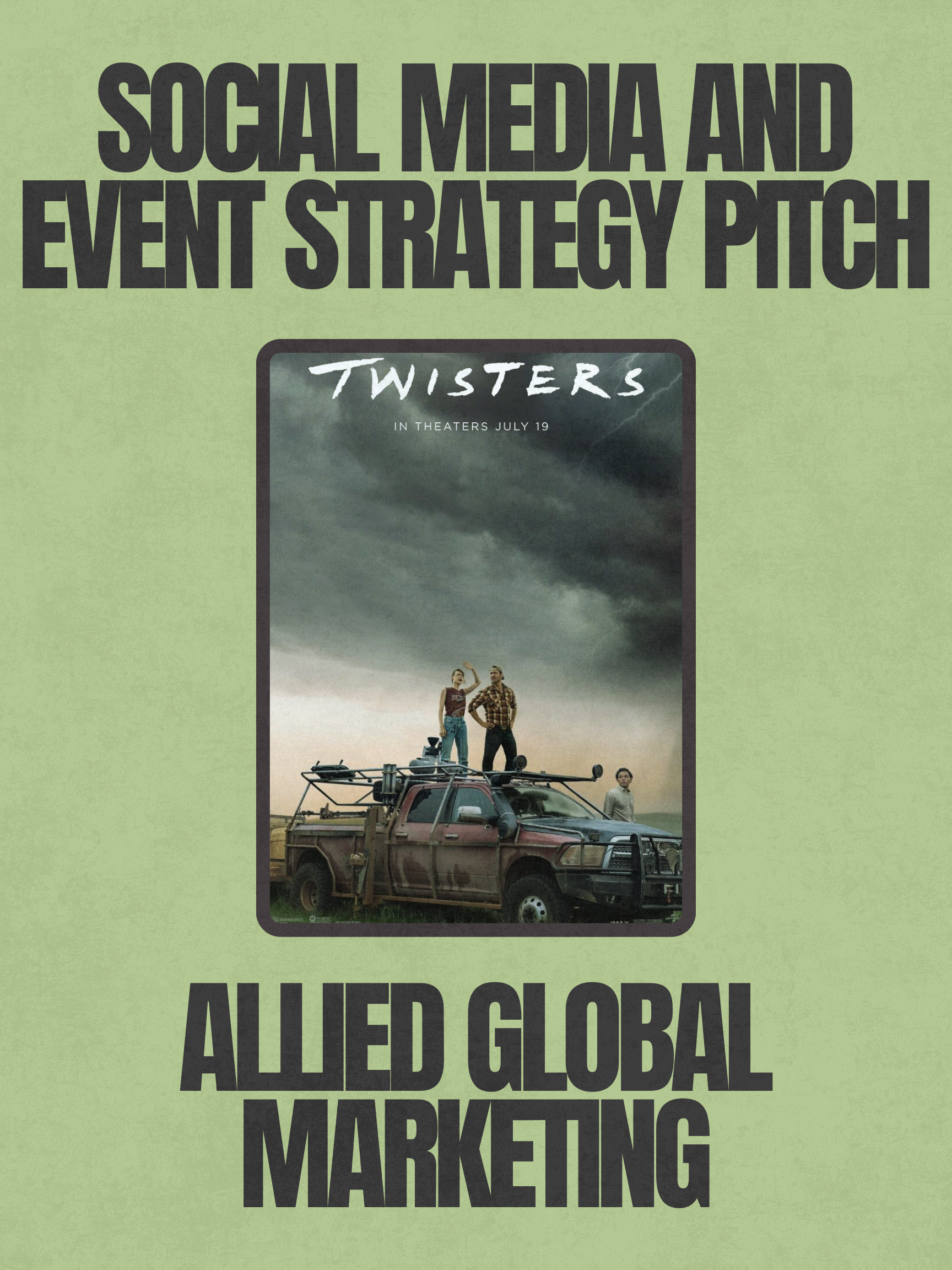 Social media and event strategy pitch