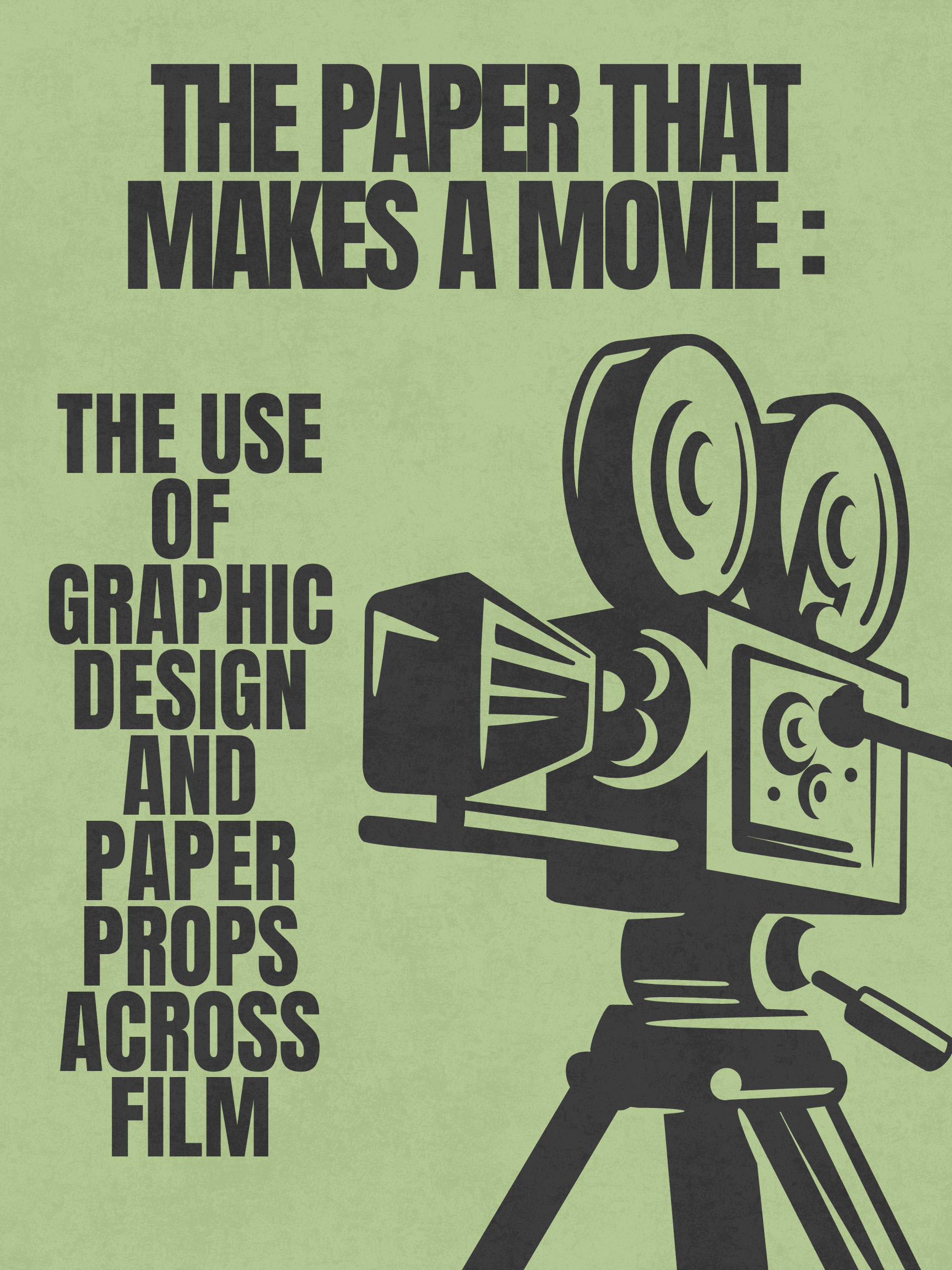 Graphic Design and Paper Props in Film
