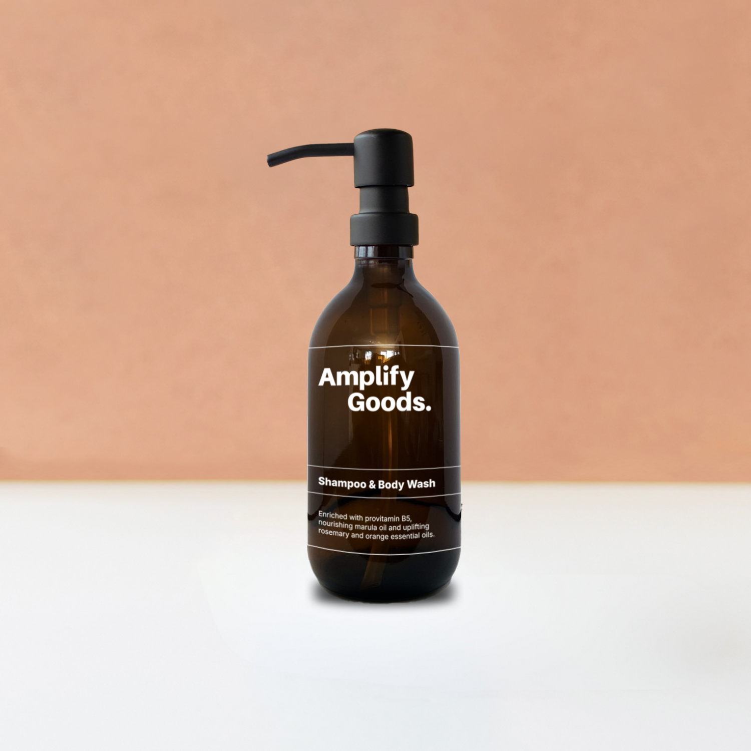 Forever Glass Shampoo Bottle [empty]