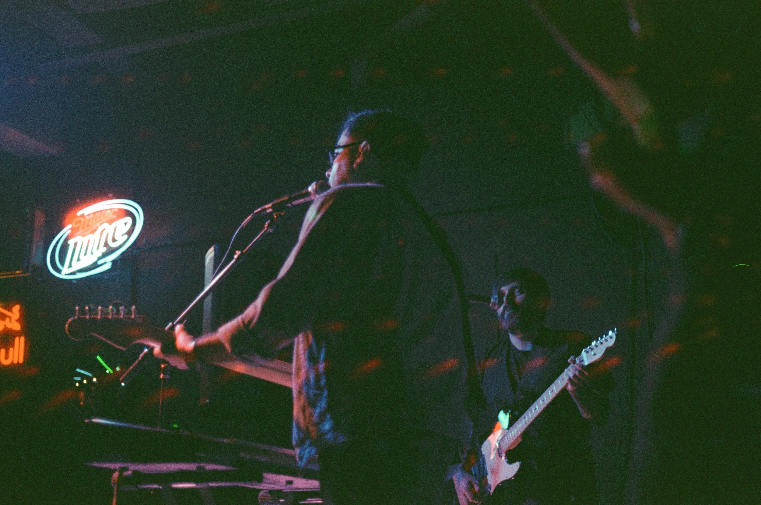 Amber T800 ISO Color 35mm Film (Note the red "damage patterns" inherent to the film)