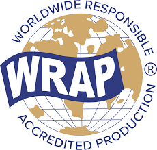WRAP logo with a globe in the background and the text 'Worldwide Responsible Accredited Production'.